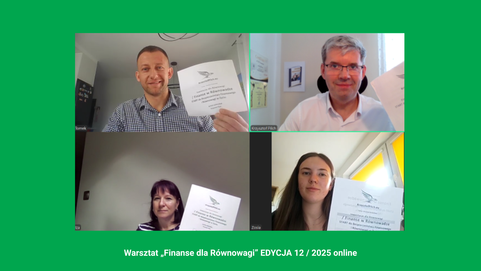 Warsztat „Finanse dla Równowagi” EDYCJA 12 2025 online