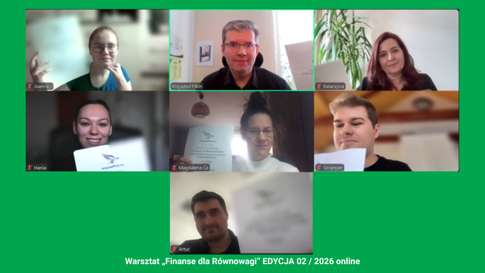 Warsztat „Finanse dla Równowagi” EDYCJA 02 / 2026 online